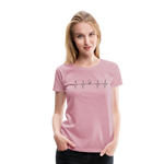 Frauen Premium T-Shirt - Heartbeat Coaster - Hellrosa