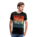 Männer Premium T-Shirt - Rollercoaster - Schwarz