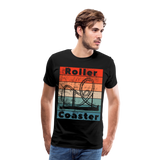 Männer Premium T-Shirt - Rollercoaster - Schwarz