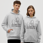 Unisex Hoodie - Adrenalin - Hellgrau meliert