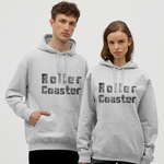 Unisex Hoodie - Rollercoaster - Hellgrau meliert