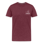 Männer Premium T-Shirt - Adrenalin - Bordeauxrot meliert