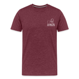 Männer Premium T-Shirt - Adrenalin - Bordeauxrot meliert