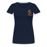 Frauen Premium T-Shirt - Roller Coaster - Navy
