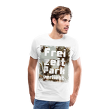 Männer Premium T-Shirt - Freizeitparkverliebt - Weiß