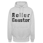 Unisex Hoodie - Rollercoaster - Hellgrau meliert