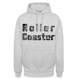 Unisex Hoodie - Rollercoaster - Hellgrau meliert
