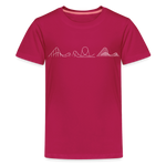 Teenager Premium T-Shirt - Coaster Set - dunkles Pink