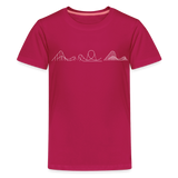 Teenager Premium T-Shirt - Coaster Set - dunkles Pink