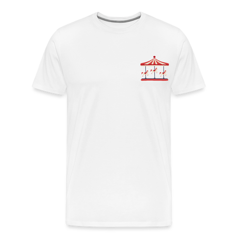 Männer Premium T-Shirt - Karussell - Weiß