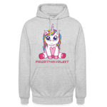 Unisex Hoodie - Freizeitparkverliebt - Hellgrau meliert
