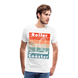 Männer Premium T-Shirt - Rollercoaster - Weiß