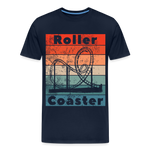 Männer Premium T-Shirt - Rollercoaster - Navy