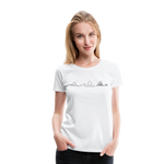 Frauen Premium T-Shirt - Coaster Set - Weiß
