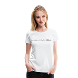 Frauen Premium T-Shirt - Coaster Set - Weiß
