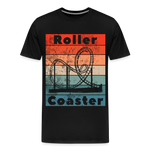 Männer Premium T-Shirt - Rollercoaster - Schwarz