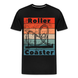 Männer Premium T-Shirt - Rollercoaster - Schwarz