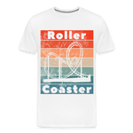 Männer Premium T-Shirt - Rollercoaster - Weiß