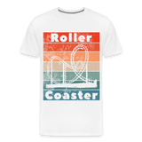 Männer Premium T-Shirt - Rollercoaster - Weiß