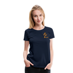 Frauen Premium T-Shirt - Roller Coaster - Navy