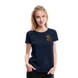 Frauen Premium T-Shirt - Roller Coaster - Navy