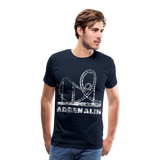 Männer Premium T-Shirt - Adrenalin - Navy