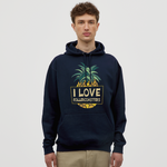 Unisex Hoodie - I love Rollercoasters - Navy