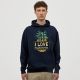 Unisex Hoodie - I love Rollercoasters - Navy