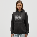 Unisex Hoodie - Achterbahnen Liste - Anthrazit