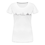 Frauen Premium T-Shirt - Coaster Set - Weiß