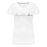 Frauen Premium T-Shirt - Coaster Set - Weiß