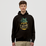Unisex Hoodie - I love Rollercoasters - Schwarz