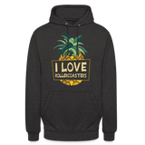 Unisex Hoodie - I love Rollercoasters - Anthrazit