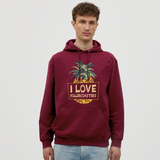 Unisex Hoodie - I love Rollercoasters - Bordeaux