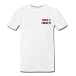 Männer Premium T-Shirt - Single Rider - Weiß