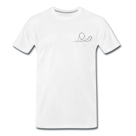Männer Premium T-Shirt - Launched Coaster - Weiß