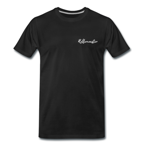 Männer Premium T-Shirt - Rollercoaster - Schwarz