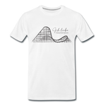 Männer Premium T-Shirt - Ich liebe Holzachterbahnen - Weiß