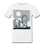 Männer Premium T-Shirt - Achterbahn - Weiß