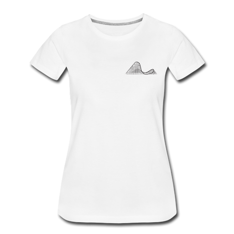 Frauen Premium T-Shirt - Wooden Coaster - Weiß