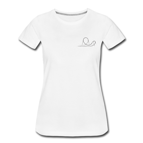 Frauen Premium T-Shirt - Launched Coaster - Weiß