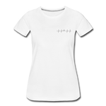 Frauen Premium T-Shirt - Heartbeat Coaster - Weiß