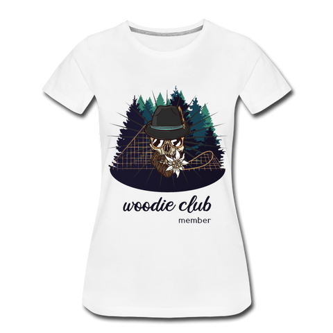Frauen Premium T-Shirt - Woodie Club Member - Weiß