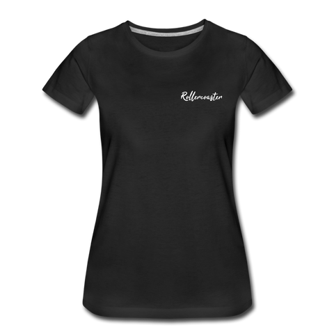 Frauen Premium T-Shirt - Rollercoaster - Schwarz