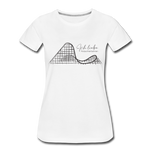 Frauen Premium T-Shirt - I liebe Holzachterbahnen - Weiß