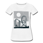 Frauen Premium T-Shirt - Achterbahn - Weiß
