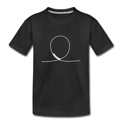 Kinder Premium T-Shirt - Looping - Schwarz