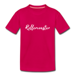 Kinder Premium T-Shirt - Rollercoaster - dunkles Pink