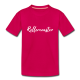 Kinder Premium T-Shirt - Rollercoaster - dunkles Pink