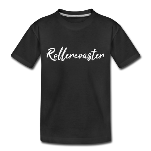 Teenager Premium T-Shirt - Rollercoaster - Schwarz